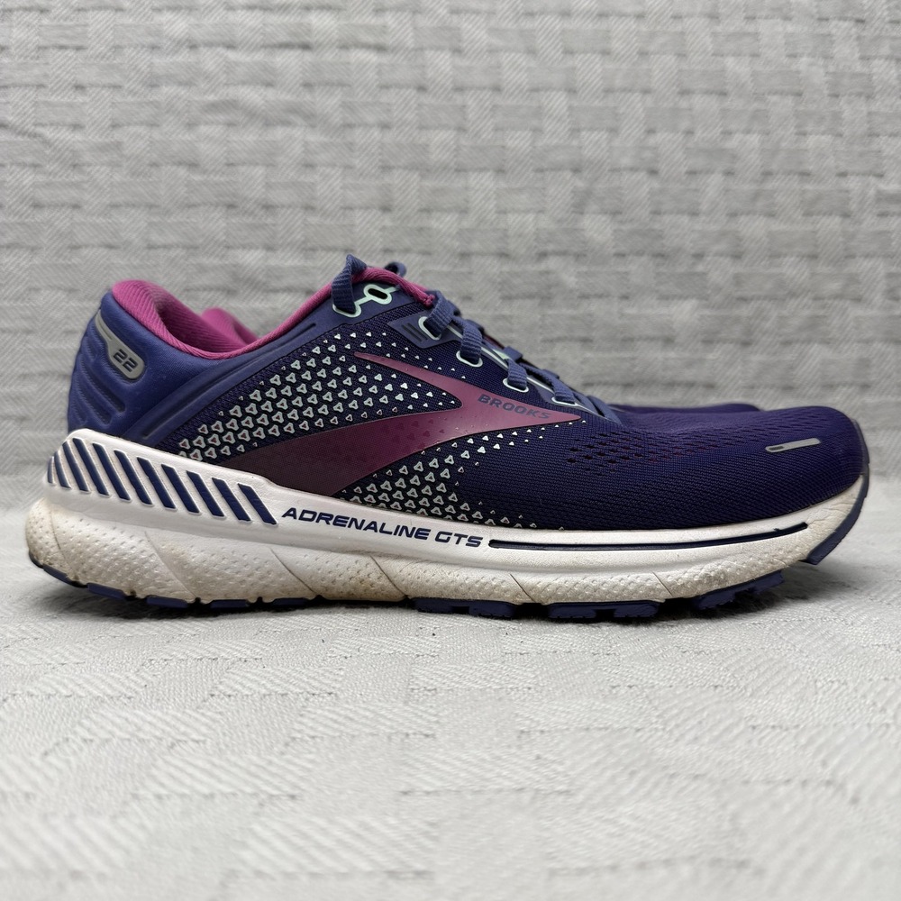 Brooks‎ Adrenaline GTS 22 Shoes Womens Size 9 Purple Sneakers 1203531B403